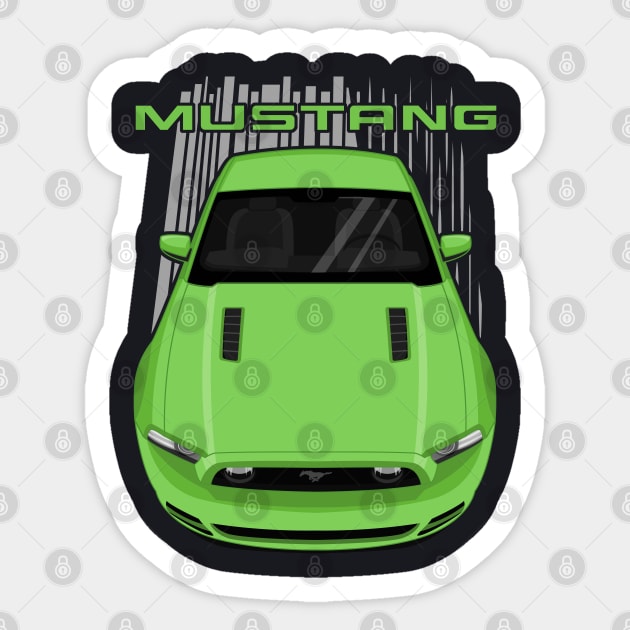 Mustang GT 2013 to 2014 - Green Sticker by V8social